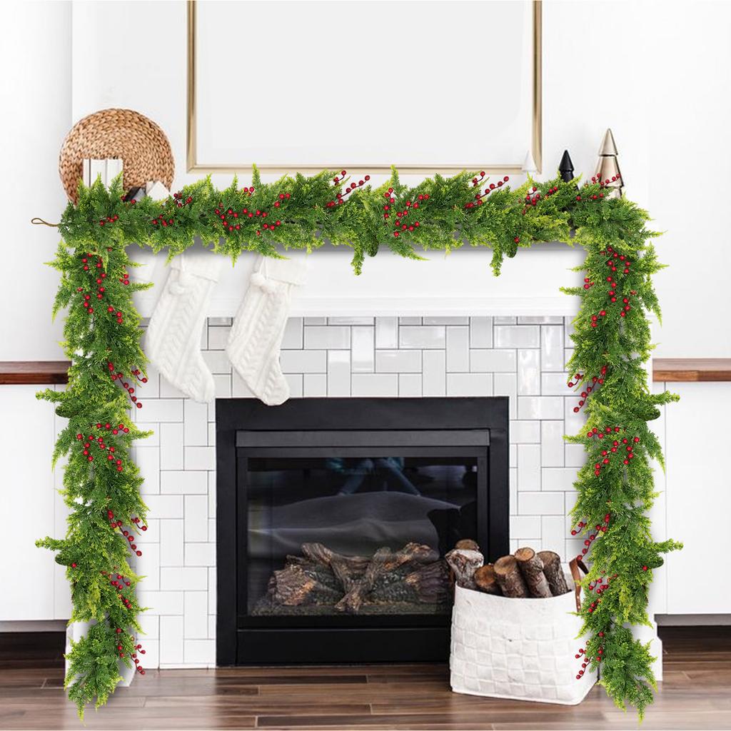 1.8m Simulated Rattan, Soft Glue, Rattan Norfolk  Green Plant, Christmas Home Decoration