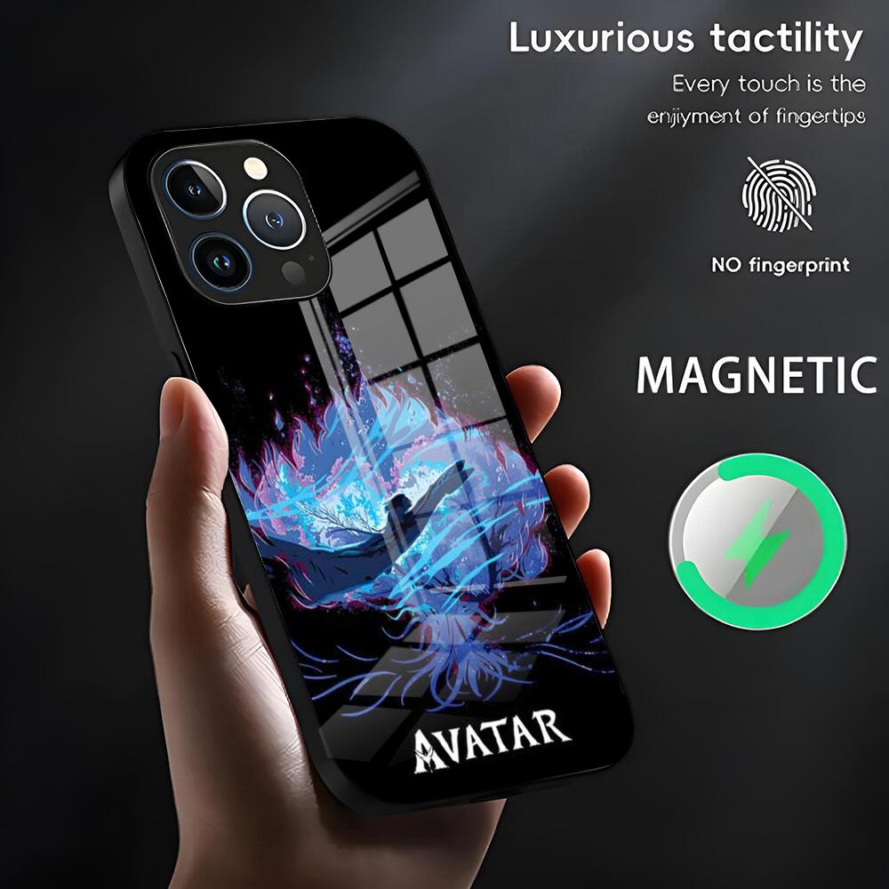 A-avatar Phone Case For Iphone 17 16 15 14 13 11 12 Pro Max Mini Plus Magnetic Glass Phone Cover