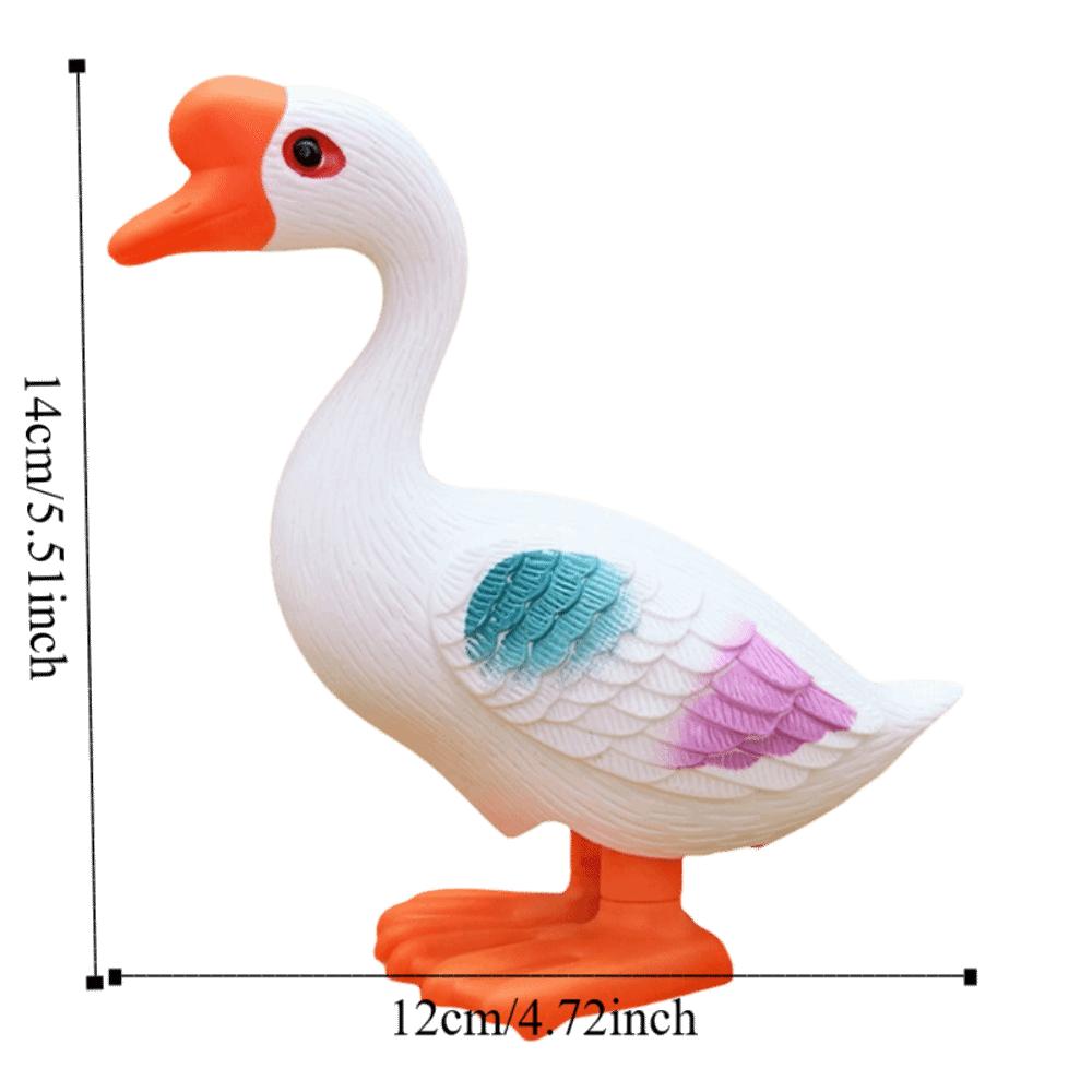 Cute Design Jumping Goose Toy Plastic Material Simulation Animal Toy Bounce Goose Toy Kids Play