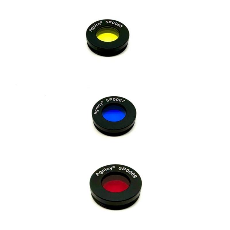 3PCS Agnicy 0.965 Inches Yellow Blue Red Astronomical Telescope Accessories Sun Moon Nebula Filter Only Three Pieces