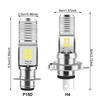 H4 P15D LED Headlight Bulb Super Bright 12V Car Running Lamp 6500K 6W High Low Beam IP68 Waterproof White Aluminum Plug and Play