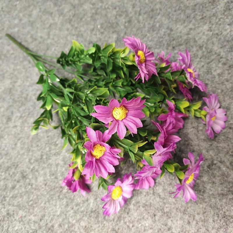 Silk Artificial Daisies Chrysanthemum Bouquet Indoor Plant Wedding Decoration