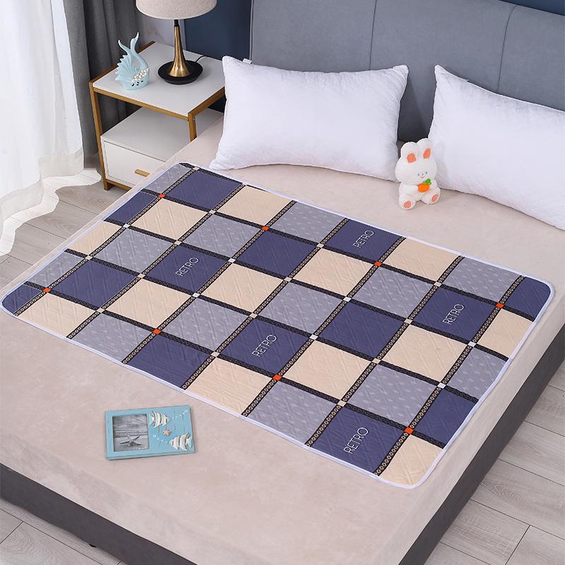 

Водонепроникна та пральна прокладка для годування розміру queen для літніх людей, захисник матраца, менструальна прокладка, ультразвукова лінія тиску, пелюшка для сечі 70*90cm (four-layer)