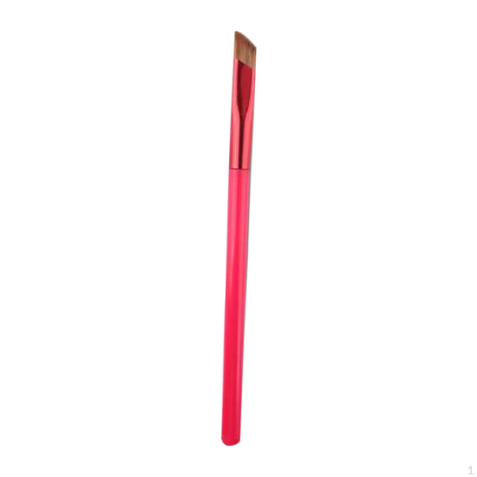 

Angled Brow Brush Compact Smooth Women Synthetic Fiber Multicunfional for contouring Hairline Wood Handle Brown L