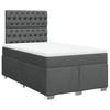 Vidaxl Continental Bed With Mattress, Dark Grey Fabric 120X200 Cm