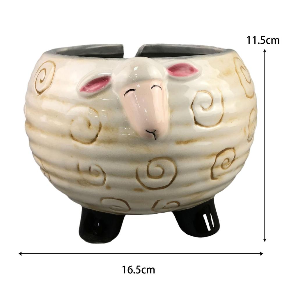 Crochet Storage Bowl Large Organizer with Holes to Let Yarn through Decorative Accessories String Storage Sheep Shape Yarn Bowl