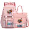 2Pcs/set Anime One Piece Large Capacity Handbag for Teenager Student Children Girl Boy Back To School Washable Versatile Crossbody Shoulder Bag