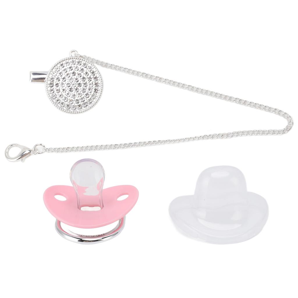 Sucette pour bébé Couronne Strass Silicone Souple Sans BPA Sucette Bébé Sûre Taille M