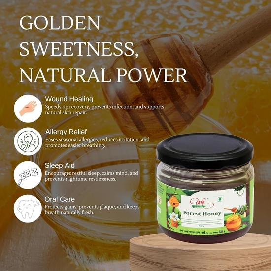 Arth Agro Farms Forest Honey | 100% Pure & Natural Raw Honey | Unprocessed, Unpasteurized, No Added Sugar | Healthy Sweetener for Immunity & Wellness