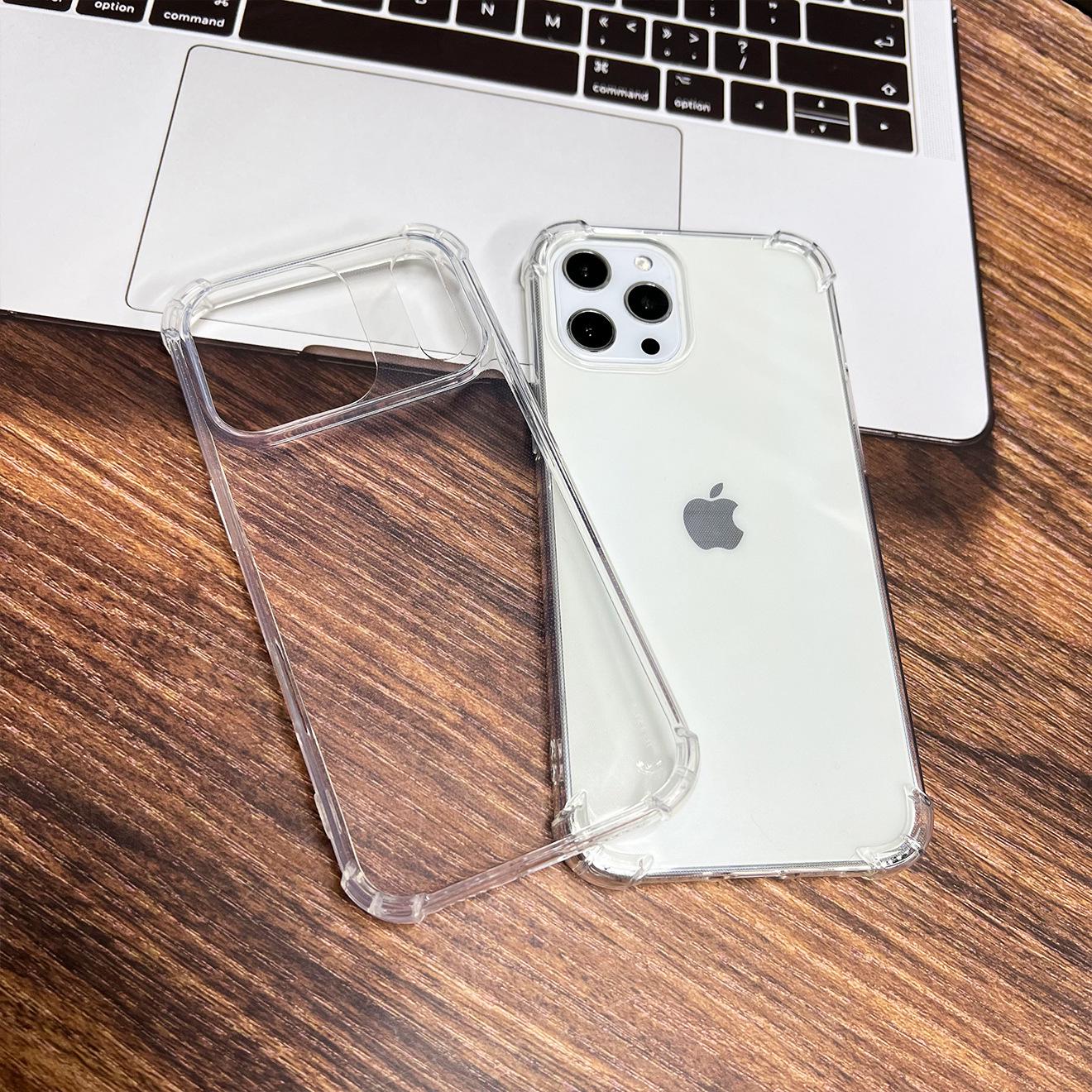 

Прозорий протиударний чохол-подушка для Apple 15 Pro Max - М який корпус підходить для моделей 14, 16, 17AIR. iPhone 16E/17E