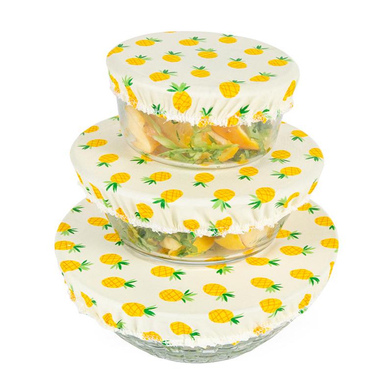 3/4pcs/set Bowl Cover Stretch Lid Reusable Cotton Dust Cover Tableware Cooking Food Fresh Keeping Cloth Seal Bowl Pot Lid