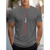 Tricou de umăr pentru bărbați la modă cu imprimeu caligrafic Paris