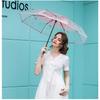 Romantic Transparent Clear Flowers Bubble Dome Cute Designer Goth Umbrella for Wind Heavy Rain Women Sun Umbrella