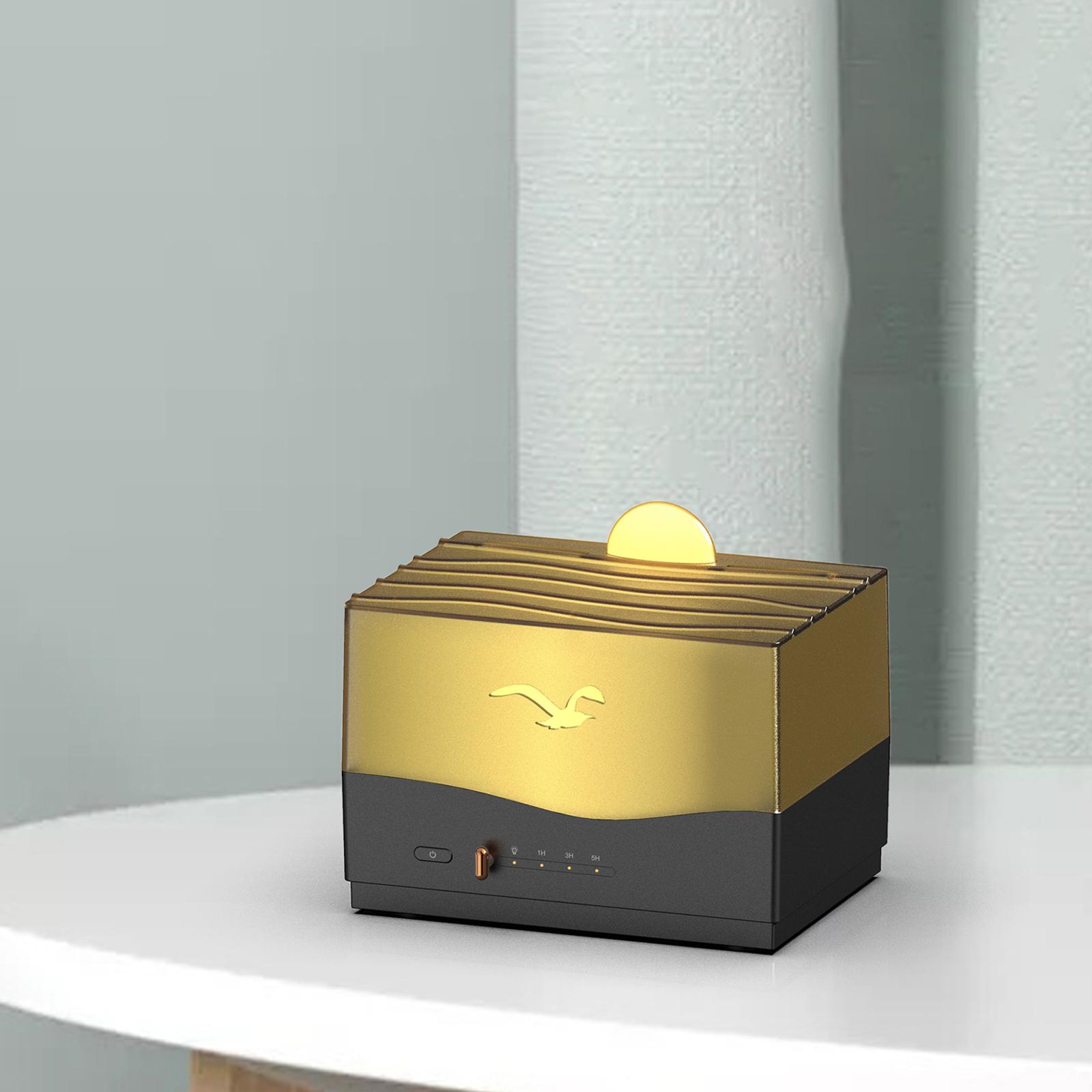 

Увлажнитель воздуха USB Орнамент Беззвучный Атмосферный Светильник Эфирное Масло Диффузор Увлажнитель для Спальни СПА Домашнего Офиса Настольный чёрный