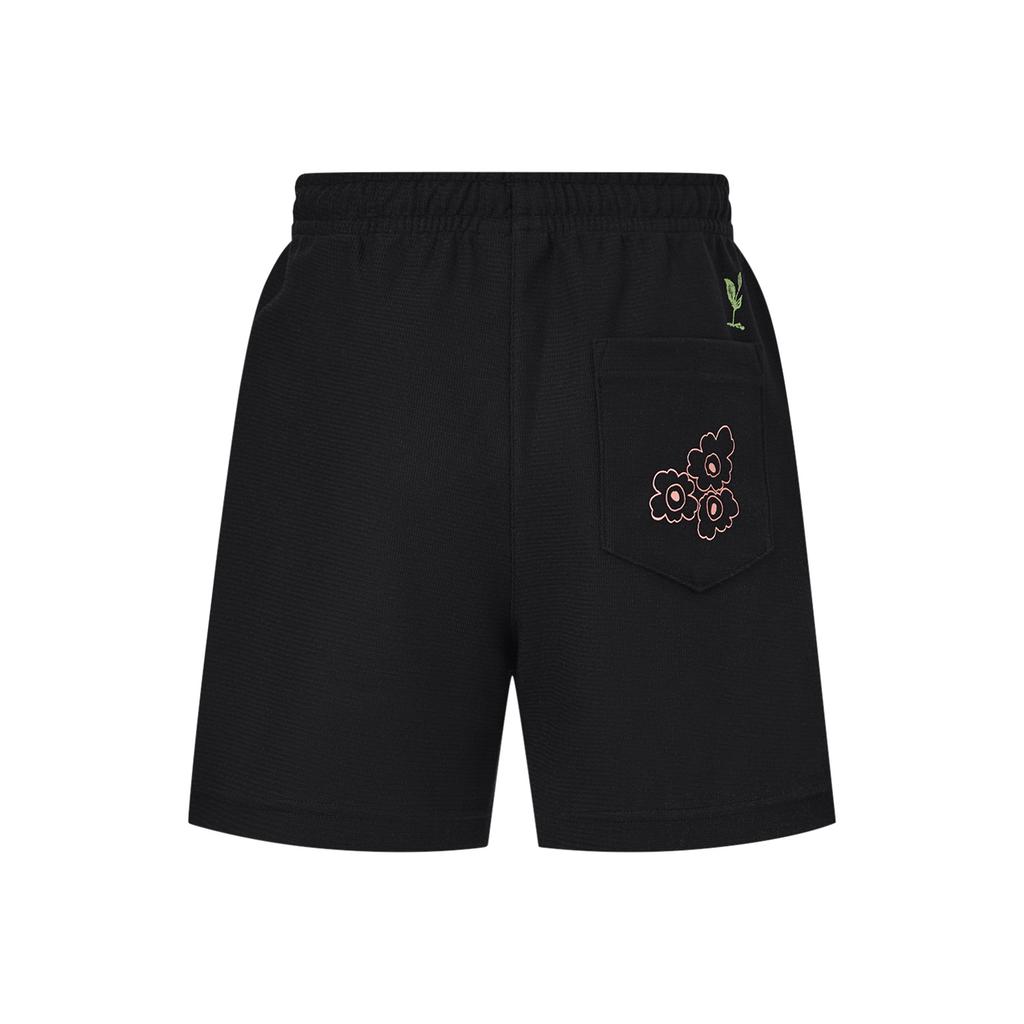 Li Ning Simple Fashion Comfortable Versatile Loose Breathable Five-Point Casual Shorts Women Shorts Black AKSV832-3