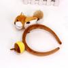 Squirrel Anime Acorn Headpiece for Party Stage Birthday Face Wash Hairbands Stage Headwear Photo Props