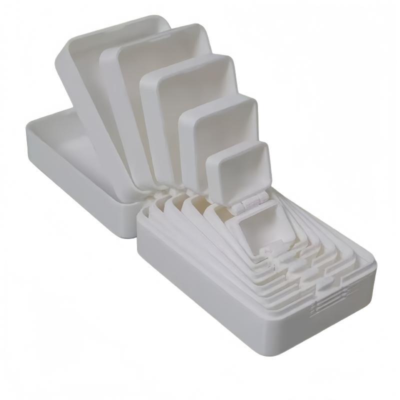 Levels 6/7 Plastic Nesting Storage Boxes Durable Stackable Design For Home Office Desk Small Item Organizing