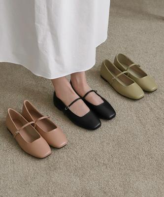 Sappun Nivre Mary Jane Flat Shoes (1Cm)
