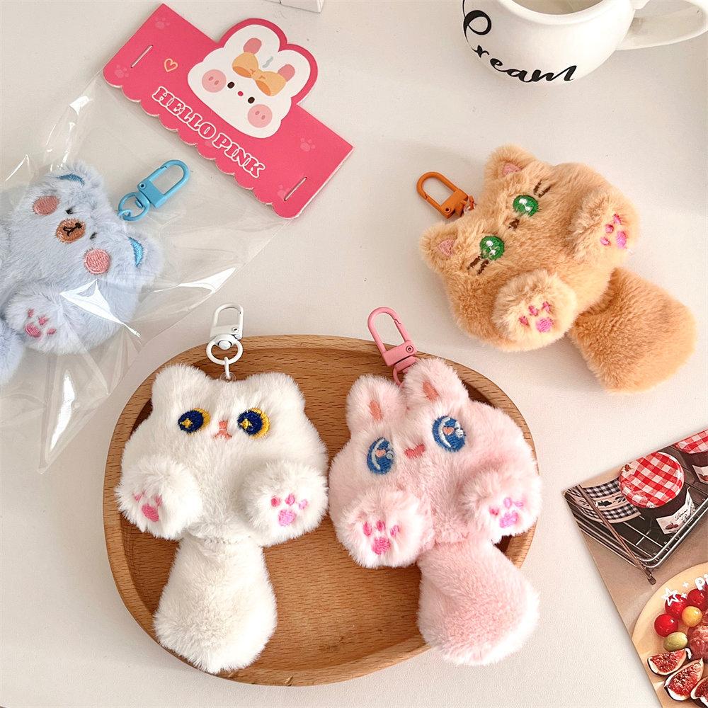 Cute Plush Cartoon Cat Doll Pendant Soft And Cute Girl Backpack Decoration Pendant Doll Student Gift