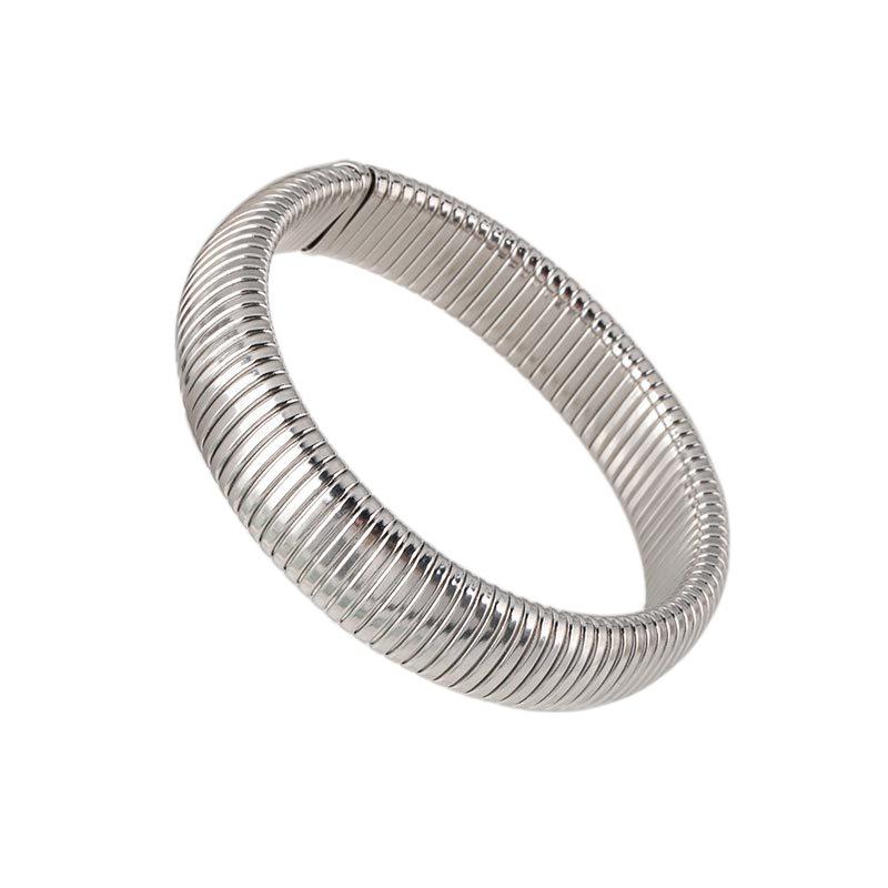 European and American Retro Striped Elastic Bracelet Simple Fashion Trend Adjustable Bracelet