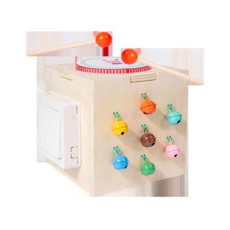 5-In-1 Multifunctional Wooden Toy Music Box Children'S Early Education Enlightenment Educational Toys Color Perception Training