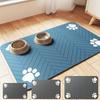 Pet Feeding Mat For Dogs Food Bowl Pad Drinking Feeding Plamat Quick Dry Waterproof Floor Mats For Dog Cat Feeder Bowl Pad