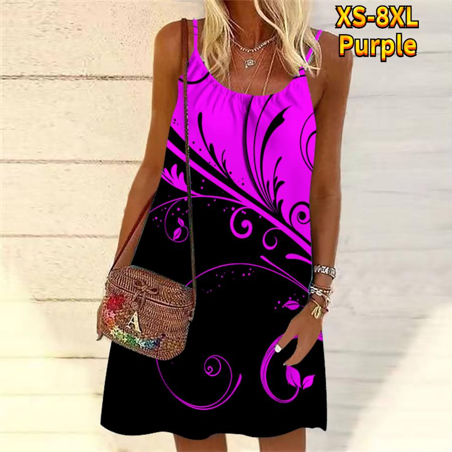 Женское мини-платье с цветочным принтом и травой — фото 5