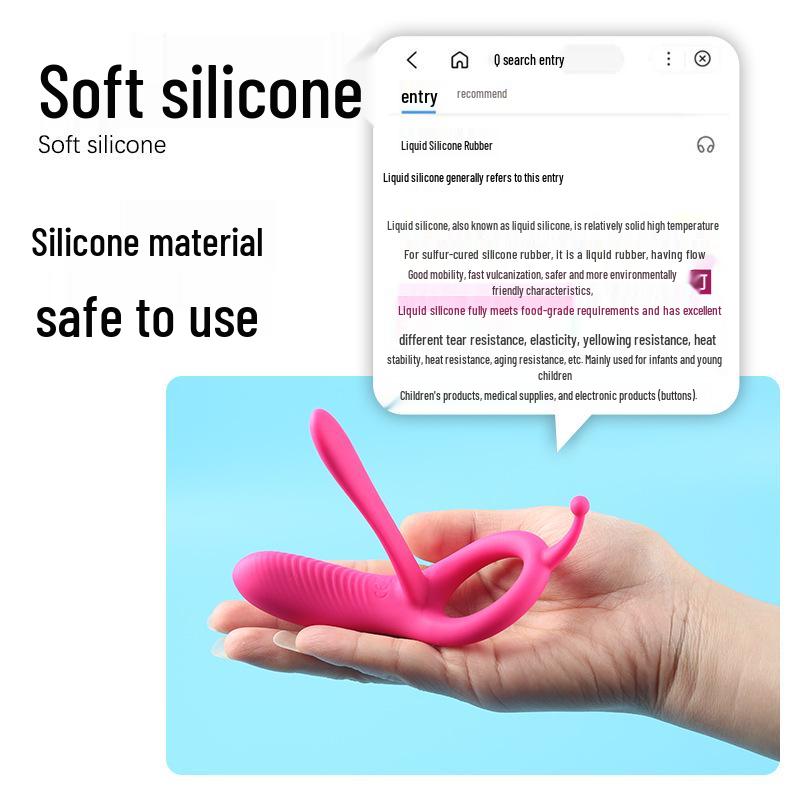 Yun Man Long Tongue Vibrating Silicone Remote Control Male Penis Ring