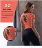 2022 Summer Sexy Cut-Out Short Sleeve Slimming Yoga T-Shirt for Women