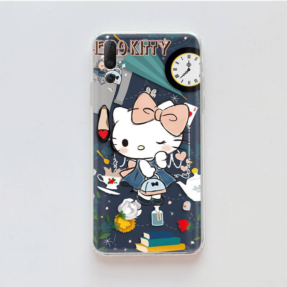 Transparent Case for Samsung A04 A14 A23 M33 M53 Realme 10 9 C35 C55 VIVO X80 Infinix Hot 30 Note 11 Tecno Spark 8P Pro L-19 Hello Kitty