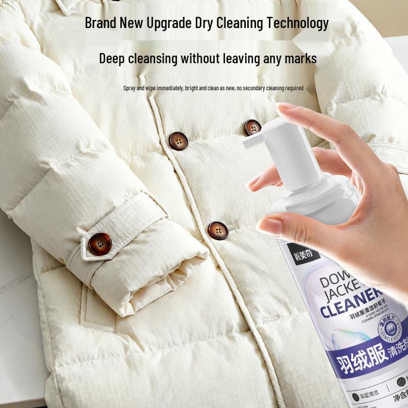 Down Jacket Safe Cleaning Liquid for Oily and Stubborn Stains – Gentle on Down and Effective Cleaning Solution.