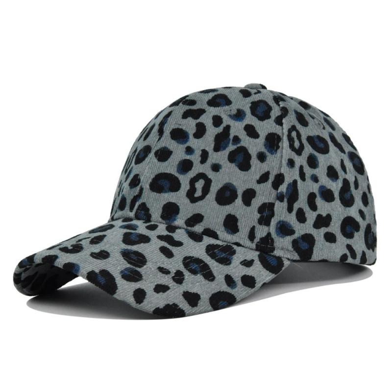 Trendy Unisex Leopard Print Baseball Cap, Stylish Round Top Hat for Outdoor Sun Protection Casual Lovers Ins Duckbill Cap