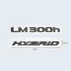 3D ABS Chrom Glänzend Schwarz ABS Buchstaben Nummer LM300 LM350 LM300h HYBRID Emblem Für Lexus Auto Kofferraum Logo Abzeichen Aufkleber
