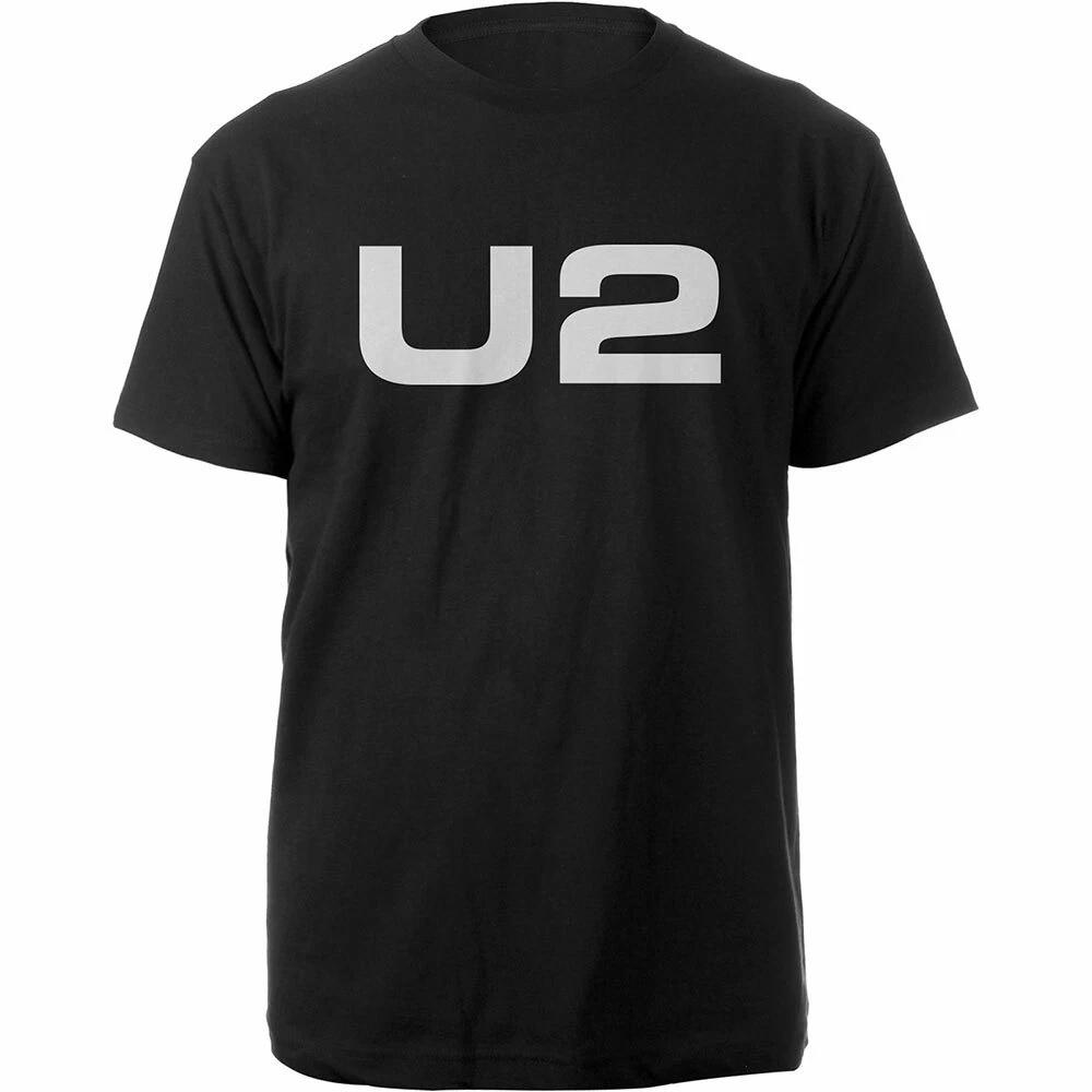 

U2 Logo Official Merchandise 100% Cotton T-shirt Mens Tees Top M/L/XL NEW- 4XL