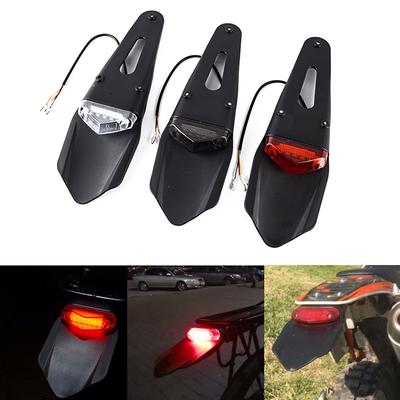 Universal Polisport Motorcycle LED Tail Light&Rear Fender Stop Enduro Dirt Bike Fender Taillight MX Trail