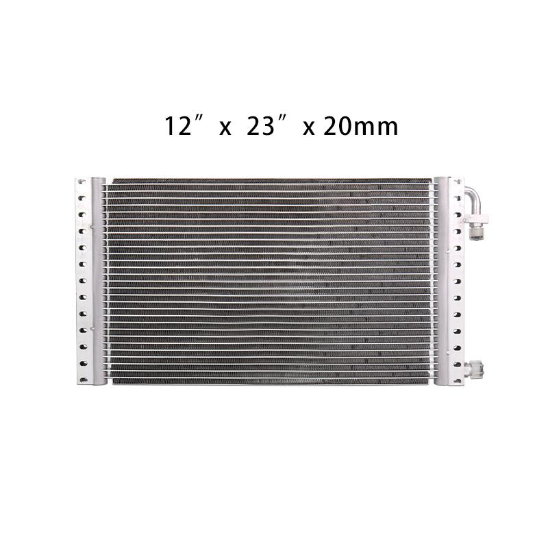 Auto A/C Parts Universal Aluminum Radiator Parallel Flow Condenser 12" X 23" X 20mm for Classic Muscle Car Street Hot Rod Truck