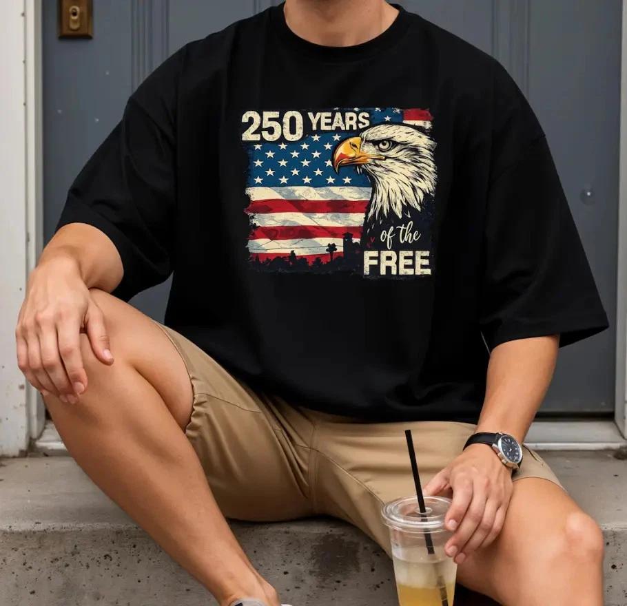USA 250th Anniversary Shirt 1776–2026,America 250 Eagle Tee,Fourth of July 2026 2XL