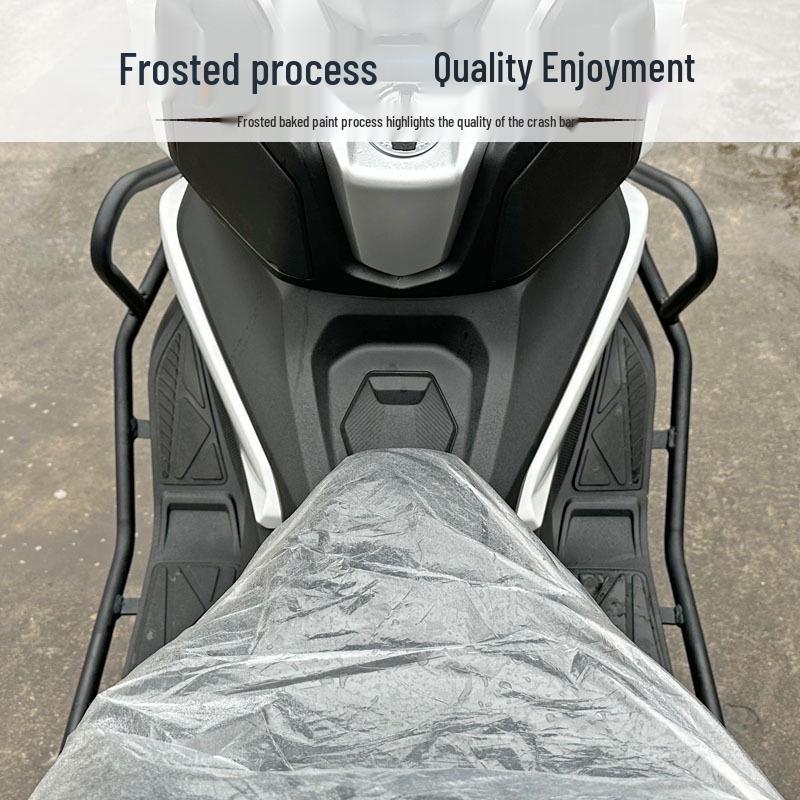 Zongshen Cyclone RT2 Front & Rear Anti-Fall Bars and Tail Rack for Scooter Collision Protection