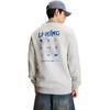Li Ning DNA Series Winter Sports Inspiration Limited American Retro Casual Fashion Versatile Logo Crew Neck Pullover Sweatshirt AWDWC13-1