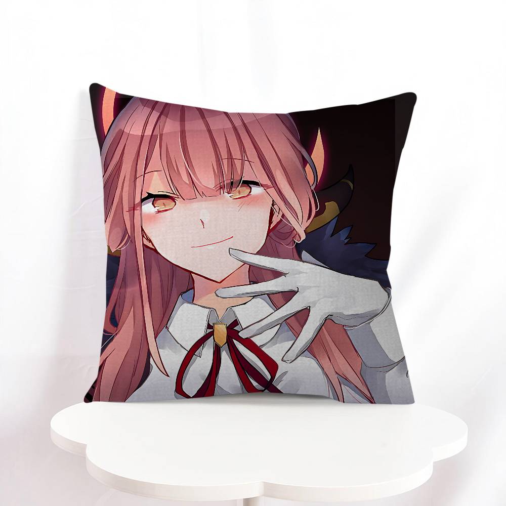 B-blue Archive Anime Throw Pillow Cover 45x45cm Soft Cozy Cotton Outdoor Decorative Pillowcase Covers With Zipper For Couch