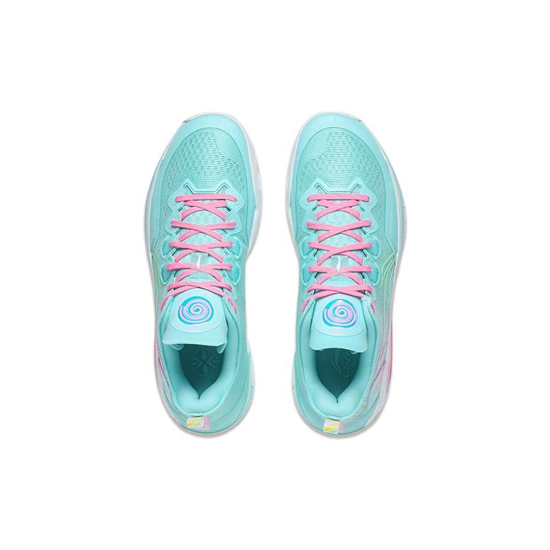 Li Ning Liren 3 V2 Lollipops Slip Resistant Abrasion Resistant Low Top Basketball Shoes Unisex Blue ABAT057-6