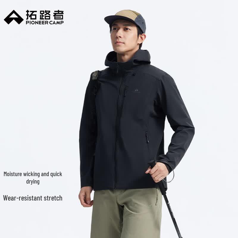 Men s Seal Three-Pocket Hooded Softshell Jacket M