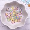 100pcs Mixed Resin Colorful Cute 10mm Flower Flatback Stone Scrapbook DIY Wedding Nail Applique Decor Jewelry Crafts Accessories