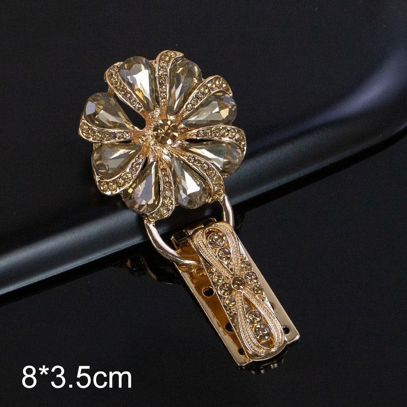 1Pc Handwork Sewing Originality Shiny Rhinestone Overcoat Decor Duckbill Buckle Fashion Metal Button Clothing Accessory