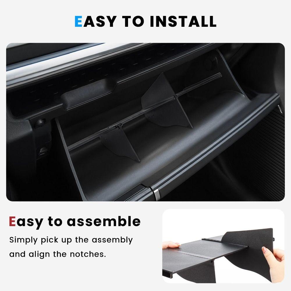 Non-Slip Glove Box Organizer Car Organization for 2024 2025 2026 Hyundai Santa Fe Vehicle Interior