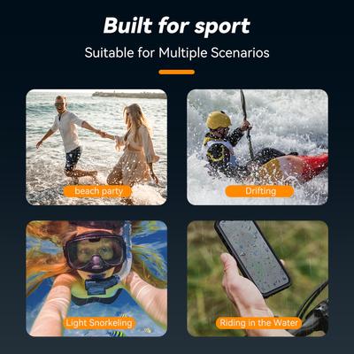 TELESIN Waterproof Phone Case Magnetic Diving Case for Phone IP68 Waterproof Underwater Housing