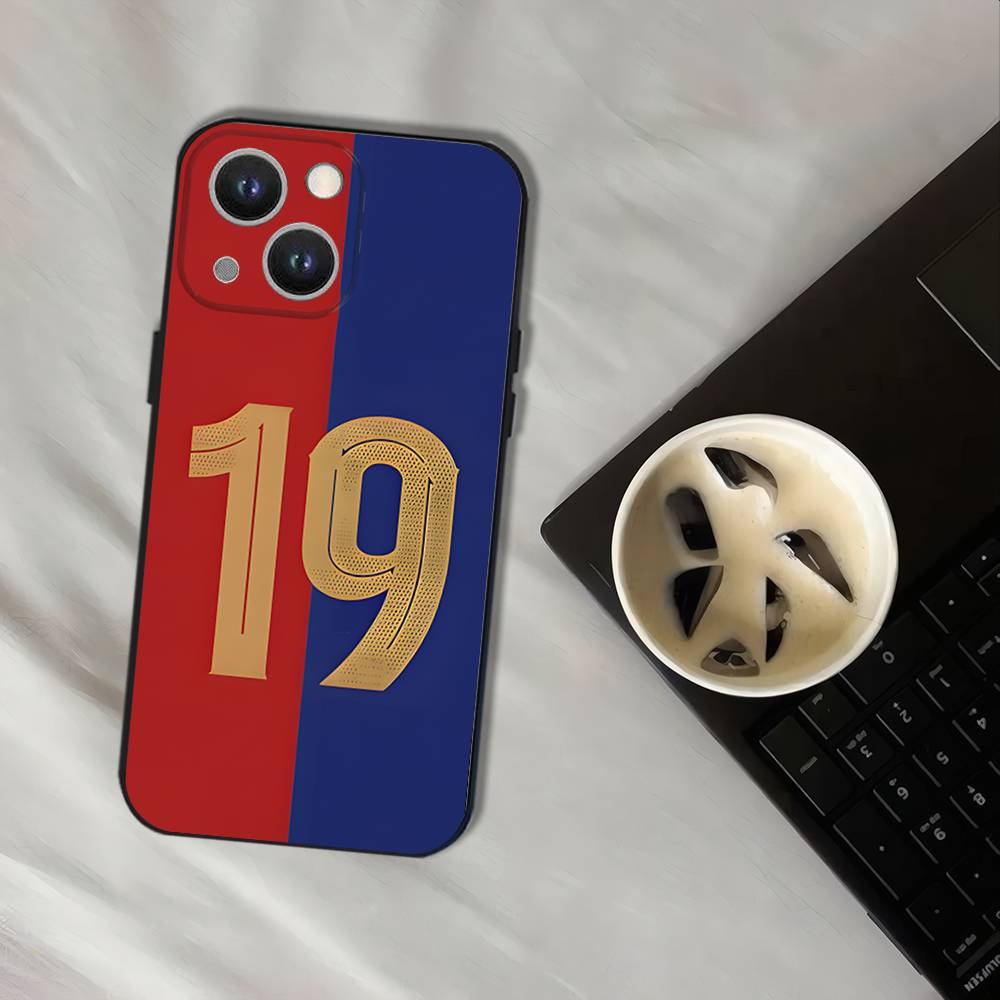 No.19 Football L-Lamine Y-Yamals Phone Case For iPhone 16,15,14,13,12,11,Pro,XS,Max,XR,Plus,E,SE4,Mini Black Soft Cover