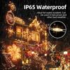 Solar LED Fairy String Lights Waterproof Copper Wire Garden Patio Christmas Decoration With 8 Modes