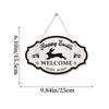 Pendant Welcome Door Sign Decorations Door Plaque Decoration Practical Hanging Easter Bunny Egg