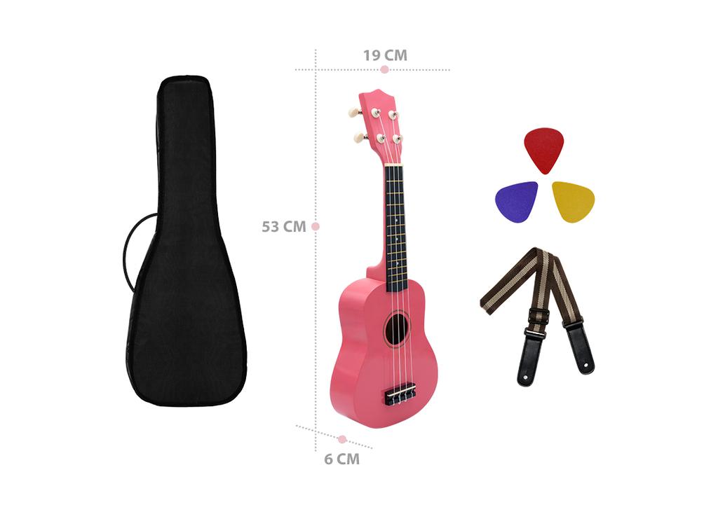 Ukulele Set MusicMate U-03 PinkTunes Pink